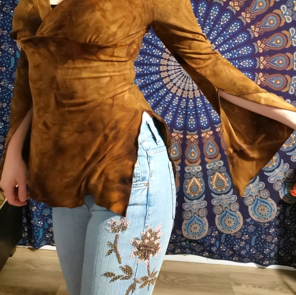 Embroidered Funky Boho Jeans